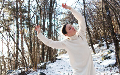 Enchanted dance of snow and light